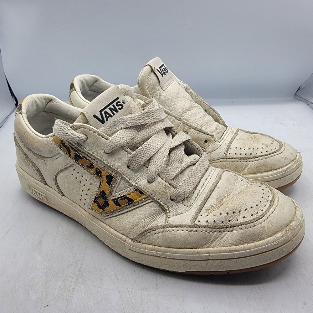 Vans Lowland CC Big Cat Marshmallow Leopard Classic Womens 6.5 Skate Shoes